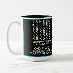 Le Coque contre C : Amusant Mug Alphabet