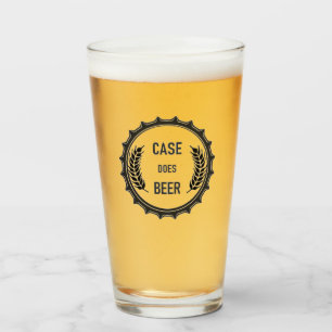 Le coque fait de la bière : Verre de pinte; Logo n