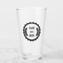 Le coque fait de la bière : Verre de pinte; Logo n