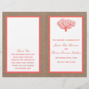 Le Corail Sur Burlap Boho Beach Wedding Collection