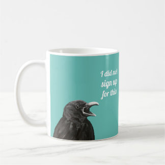 Le Corbeau N'A Pas Inscrit De La Mug De Café