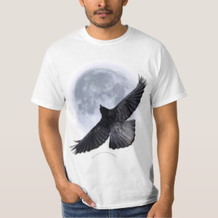 Le Corbeau Noir Volant Embrasser le T-shirt de la