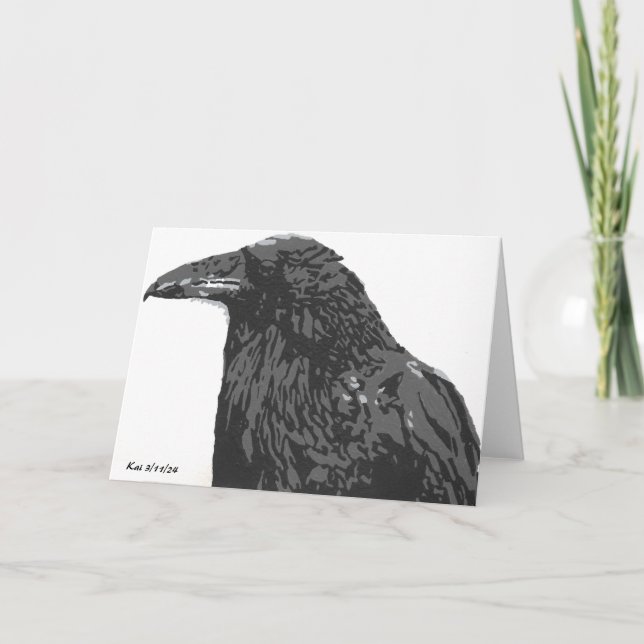 Le Corbeau Plie Les Cartes (Devant)