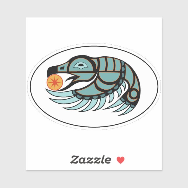 Le Corbeau Vole Le Sticker Soleil (Feuille)