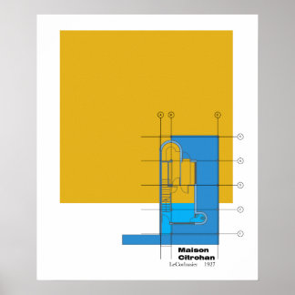 Le Corbusier Maison Citrohan Poster