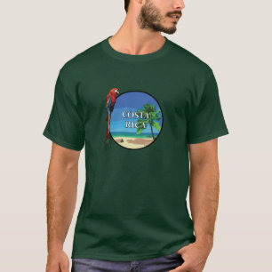 Le Costa Rica - le T-shirt foncé de base des