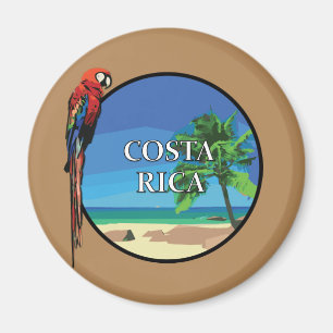 Le Costa Rica - norme, aimant rond de pouce de 2 