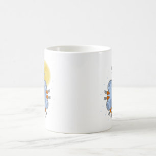 Le côté en noir de la tasse de lune