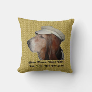 Le coussin Basset Hound A Fait Cela