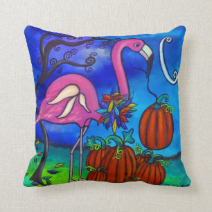 Le coussin de Flamant rose d'automne