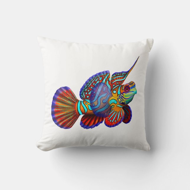 Le coussin de poissons de mandarine d'aquarium (Recto)