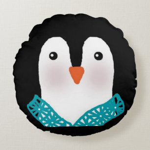 Le coussin de visage de pingouin personnalisent