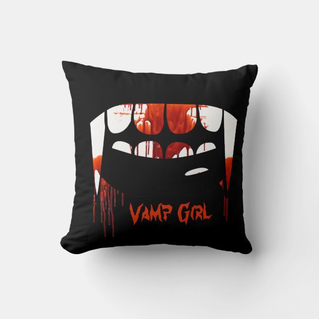 Le coussin des femmes de fille de vamp de vampire (Recto)