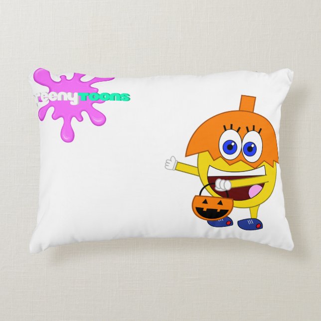 Le Coussin d'Halloween de Stinky au Pays des Merve (Devant)