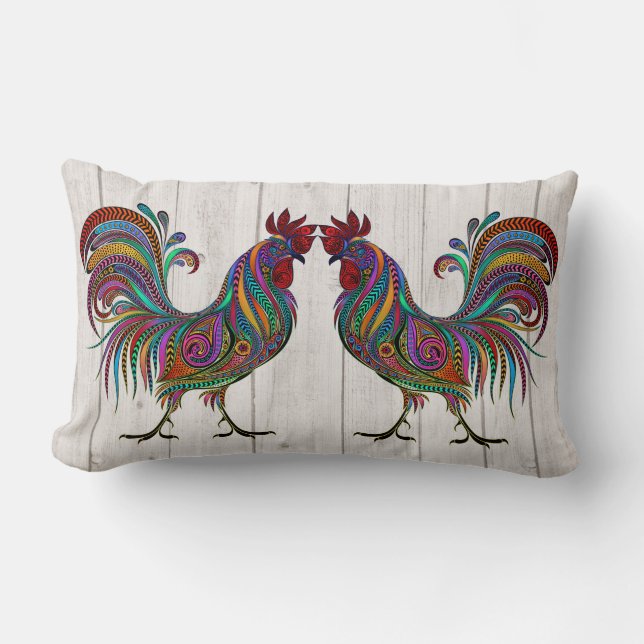 Le Coussin du Rooster resplendissant Lumbar - Reto (Recto)