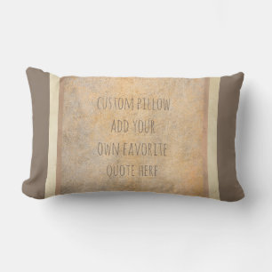 le coussin fait sur commande ajoutent votre sépia