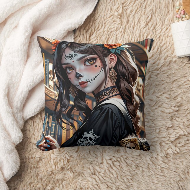 Le Coussin Kawaii Anime Skull Girl 03 (Couverture)
