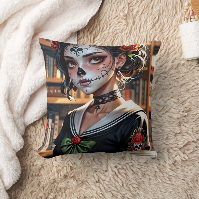 Le Coussin Kawaii Anime Skull Girl 04 (Couverture)