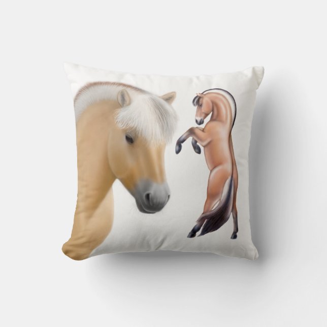 Le coussin norvégien de cheval de fjord (Recto)