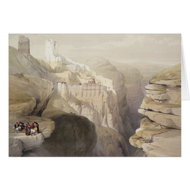 Le couvent de St Saba, le 4 avril 1839, plaquent (Devant horizontal)