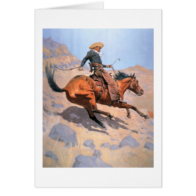 Le cowboy (huile sur la toile) (Devant)