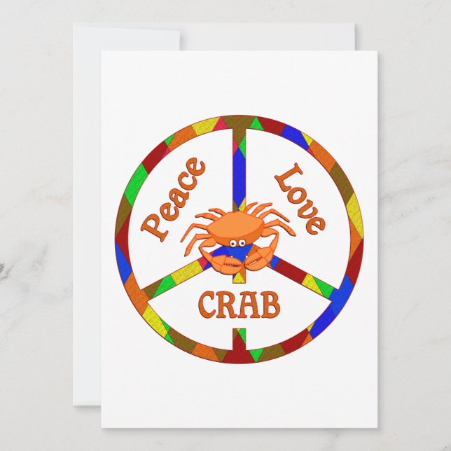 Le crabe d'amour pour la paix (Devant)