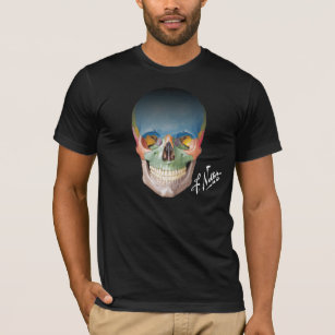 Le crâne antérieur du Netter sur un T-shirt noir