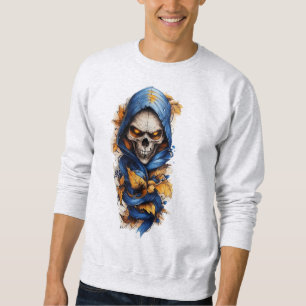 Le crâne et l'automne laisse le Sweatshirt de styl