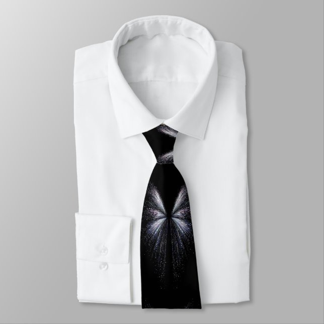 Le cravate abstraite premium "Ailes célestes" (Attaché)