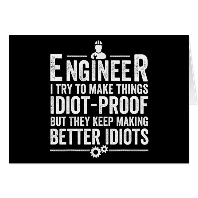 Le Crétin d'Engineer I (Devant horizontal)