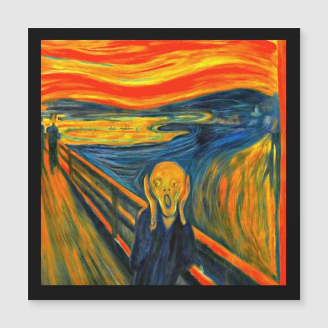 Le cri d'Edvard Munch, (Devant)