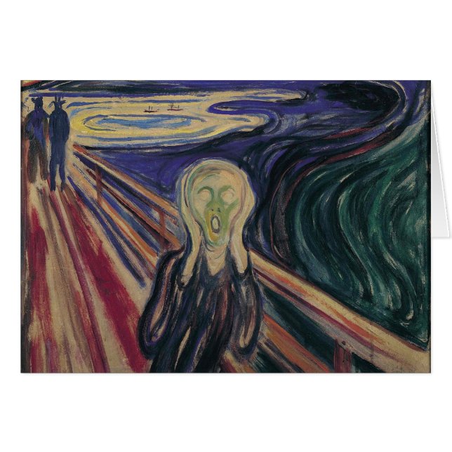 Le cri d'Edvard Munch, l'expressionnisme Vintage (Devant horizontal)