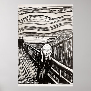 Le cri par Edward Munch Poster