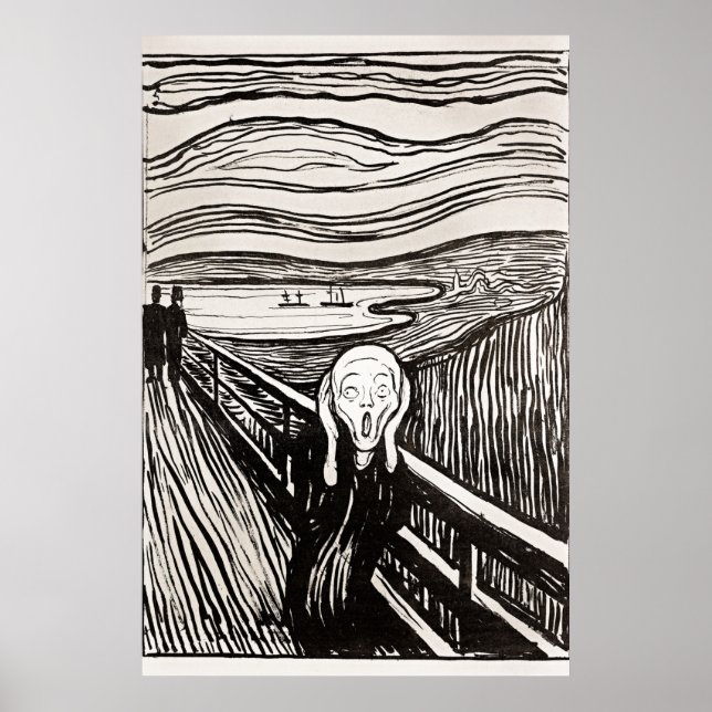 Le cri par Edward Munch Poster (Devant)