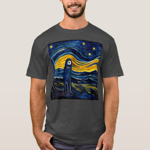 Le cri Starry Night T-Shirt Copie