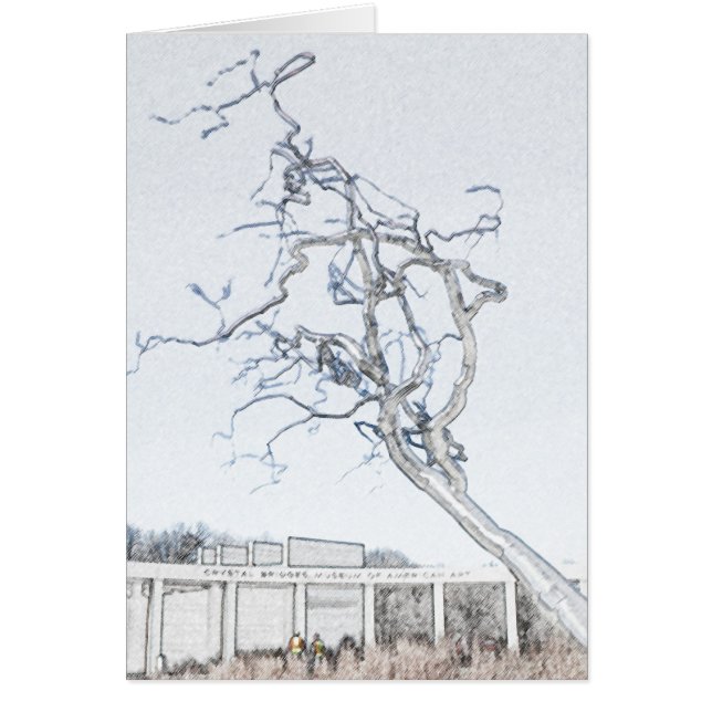 Le cristal jette un pont sur le musée de l'art (Devant)