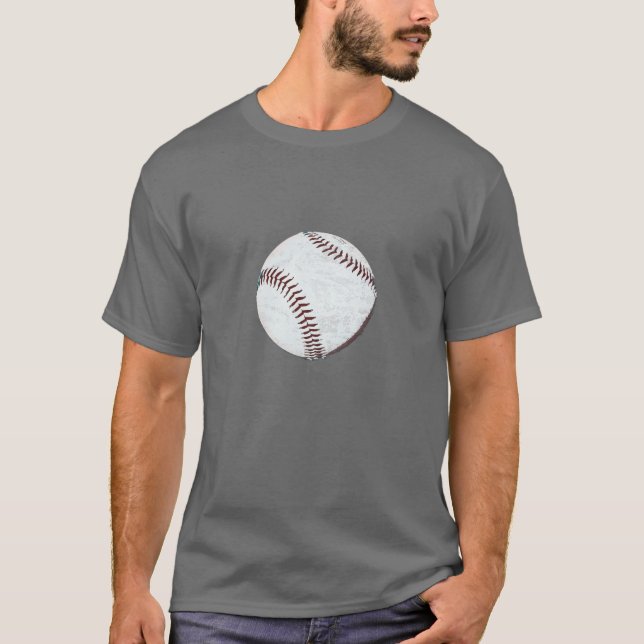 le cru a dénommé le T-shirt de boule de base-ball (Devant)