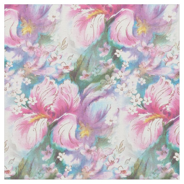 Le cru a inspiré le tissu d'impression de rose de (Fermer)