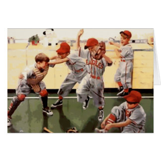 Le cru badine le base-ball