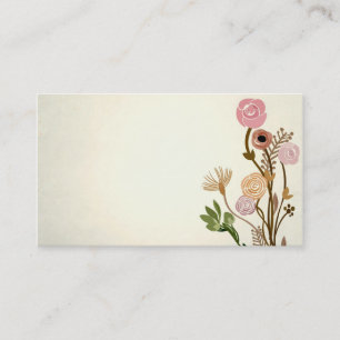 Le cru fleurit le carte de visite