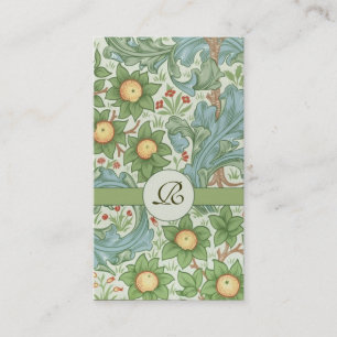 le cru fleurit le carte de visite de monogramme