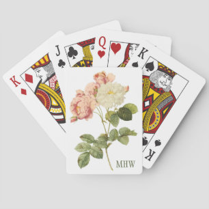 Le cru fleurit les cartes de jeu faites sur