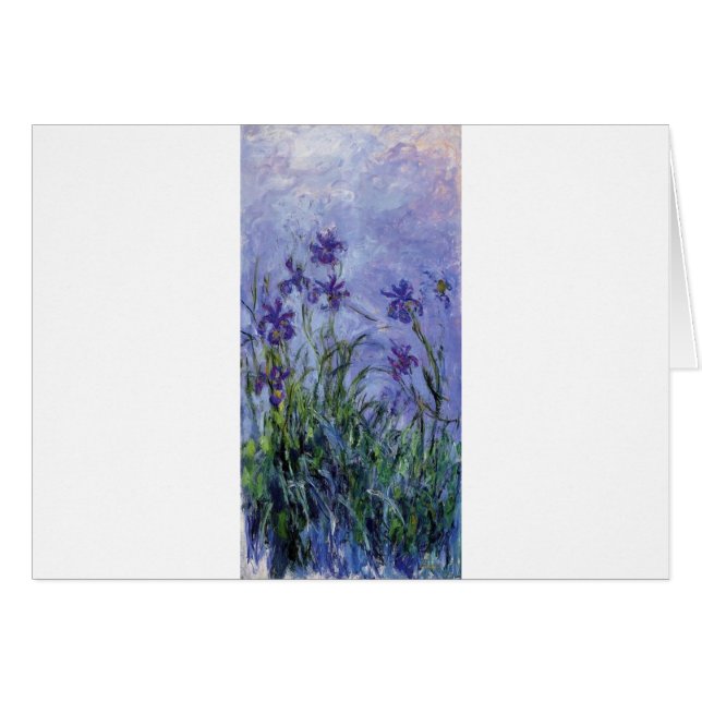 le cru fleurit lilac-irises-1917 monet. (Devant horizontal)