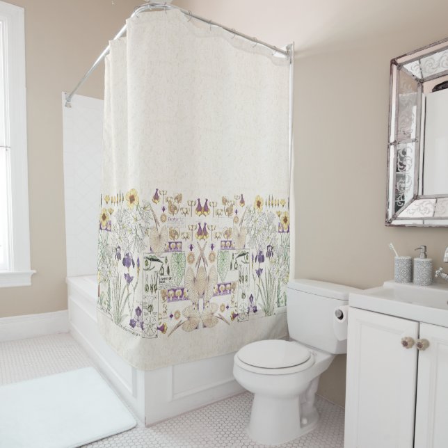 Le cru français de Nouveau d'art fleurit le rideau (En situation)