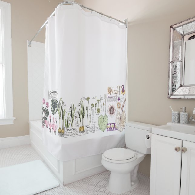 Le cru français de Nouveau d'art fleurit le rideau (En situation)