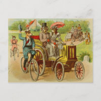 Le cru poursuit la carte postale de vélos et de