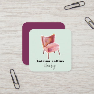 Le cru préside des cartes de design d'intérieur de