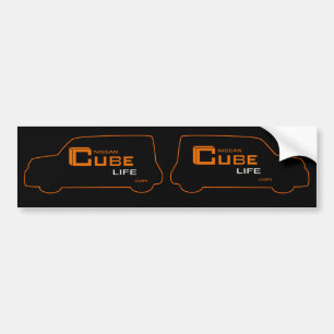 Le cube Nissan cubent comme des autocollants