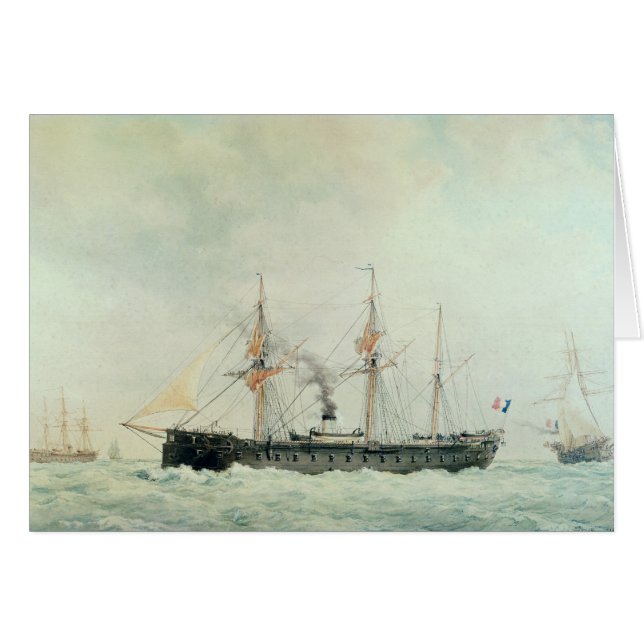 Le cuirassé français, "La Gloire", 1880 (Devant horizontal)
