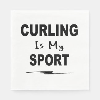 Le curling est ma serviette en papier sport